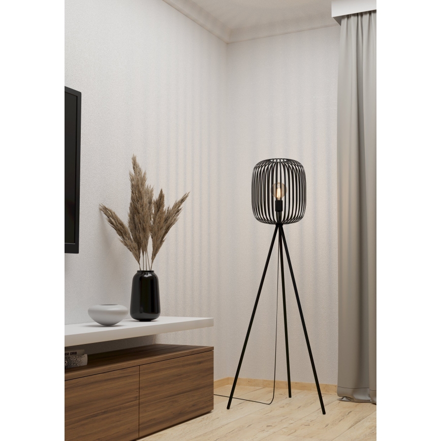 Eglo - Lampadaire 1xE27/40W/230V noir