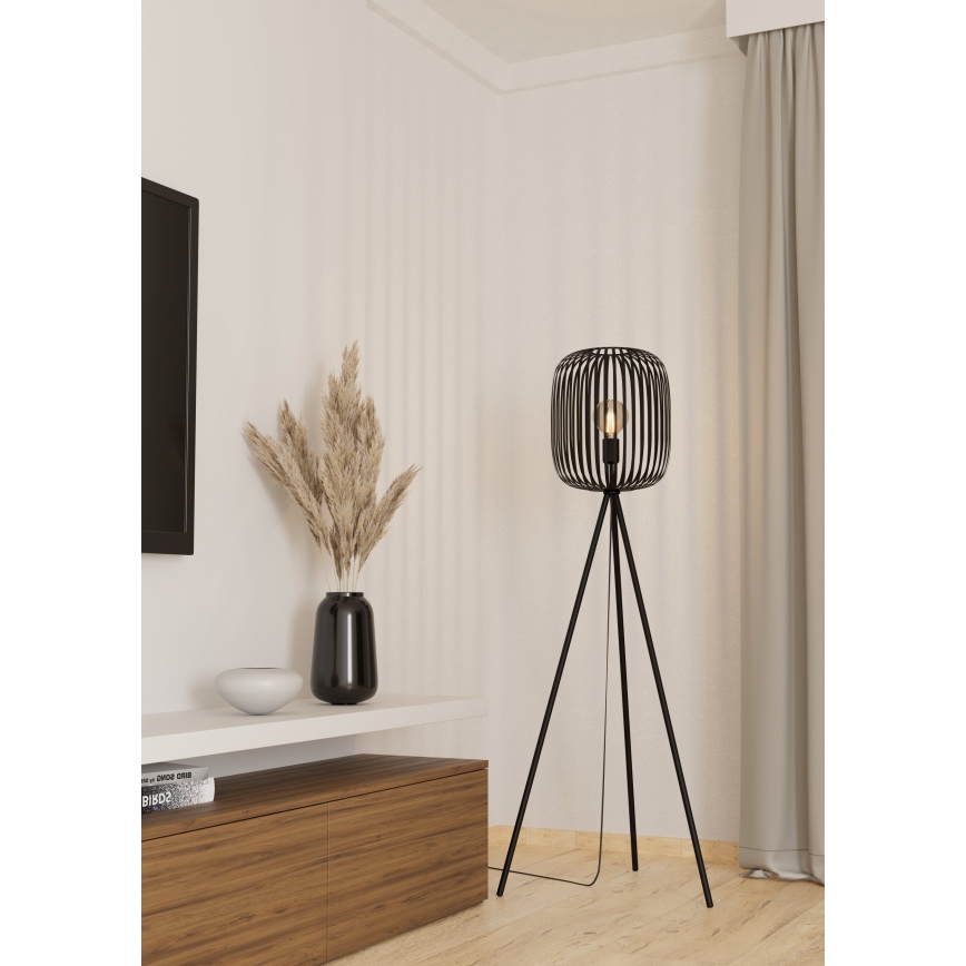 Eglo - Lampadaire 1xE27/40W/230V noir
