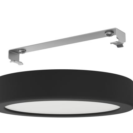Eglo - Plafonnier LED dimmable, 11 W, 230 V, noir, Ø 16 cm