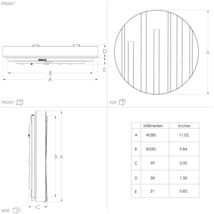 Eglo - Plafonnier LED/10W/230V d. 28 cm