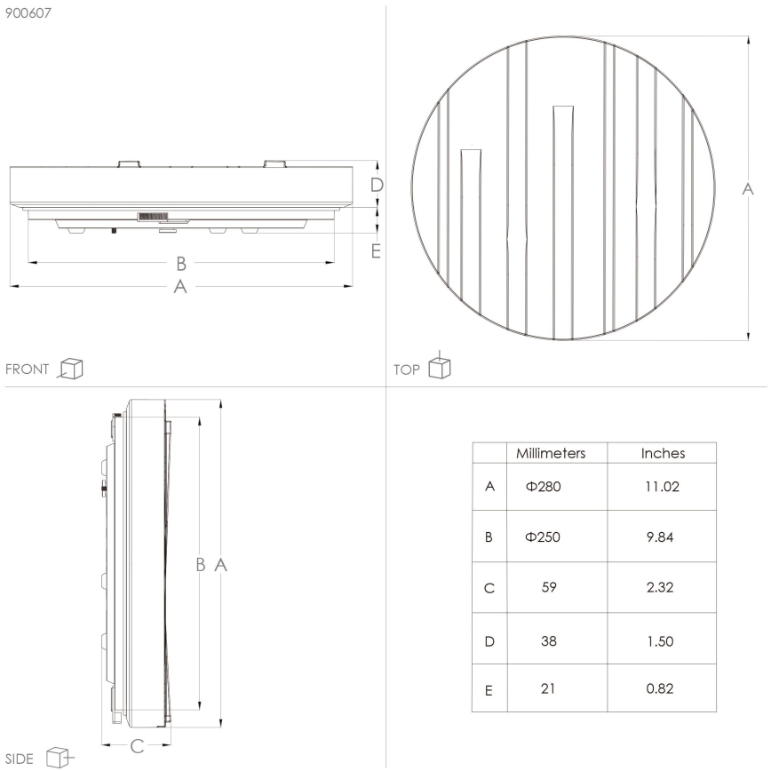Eglo - Plafonnier LED/10W/230V d. 28 cm