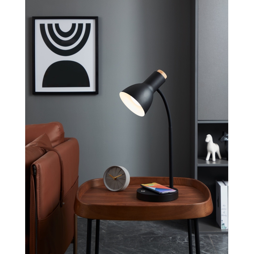 Eglo - Lampe à intensité variable avec charge sans fil LED/5,5W/230V