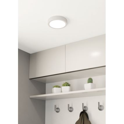 Eglo - Plafonnier LED pour salle de bains 11W/230V IP44 blanc Ø 16 cm