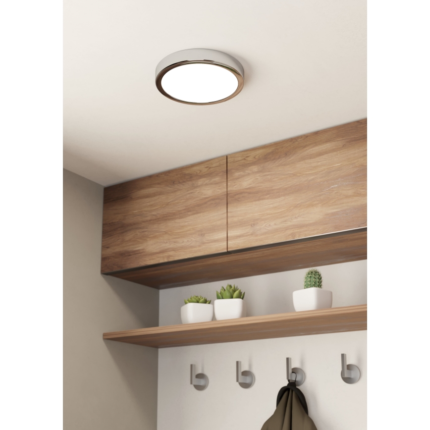 Eglo - Plafonnier salle de bain LED/17W/230V IP44 chrome brillant