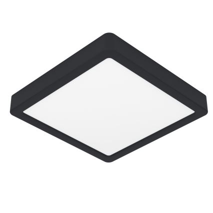 Eglo - Plafonnier LED pour salle de bains LED/17W/230V IP44 noir 21x21 cm