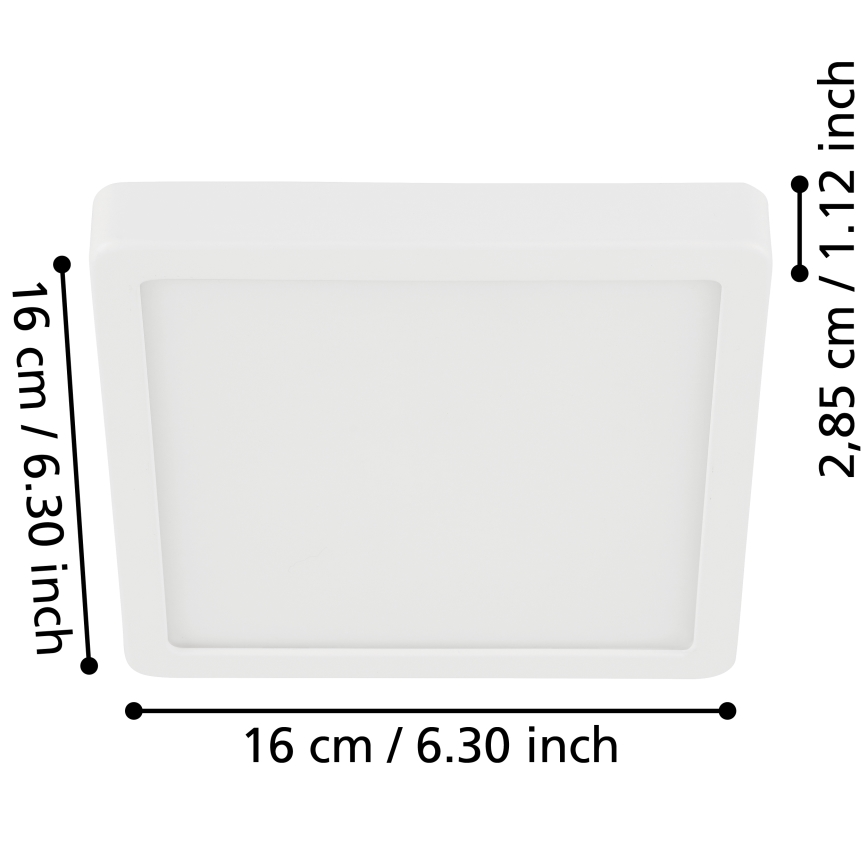 Eglo - Plafonnier salle de bain LED/11W/230V IP44 blanc
