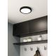 Eglo - Plafonnier LED salle de bain LED/17W/230V noir IP44