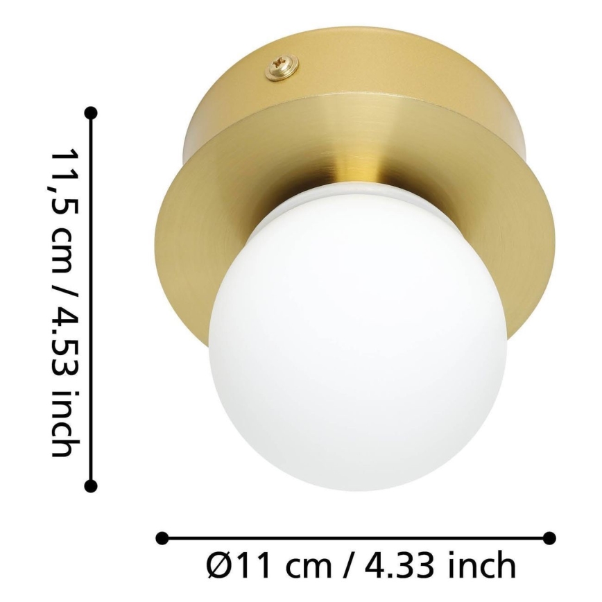 Eglo - Plafonnier salle de bain LED/3,3W/230V IP44 doré
