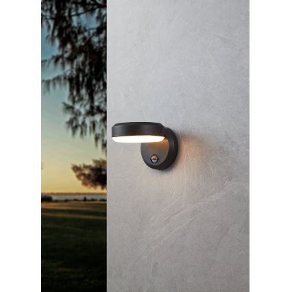 Eglo - Applique murale extérieure avec détecteur LED/10,8/230V IP44