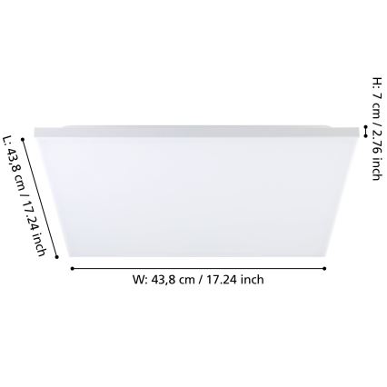 Eglo - Plafonnier LED/21W/230V