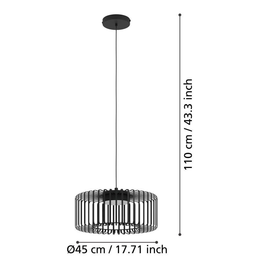 Eglo - Suspension filaire RGBW à intensité variable LED/22W/230V 2700-6500K