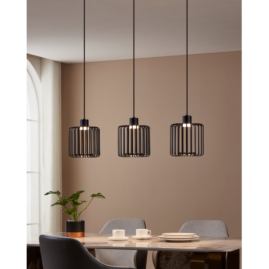 Eglo - Suspension filaire RGBW à intensité variable 3xLED/3,7W/230V 2700-6500K