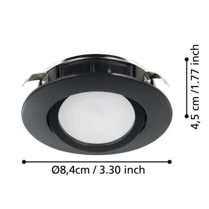 Eglo - Luminaire encastrable à intensité variable LED/5,5W/230V