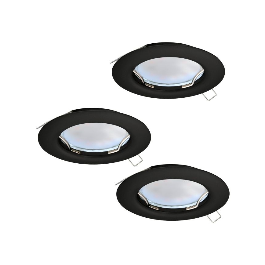 Eglo - LOT 3x Spot encastrable LED PENETO 1xGU10/2,8W/230V