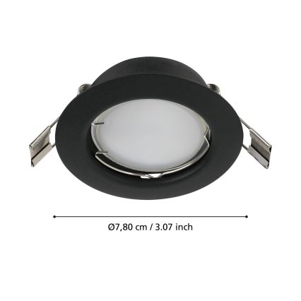 Eglo - LOT 3x Spot encastrable LED PENETO 1xGU10/2,8W/230V