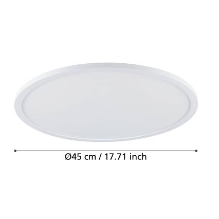 Eglo - Plafonnier à intensité variable LED LED/33,5W/230V d. 45 cm blanc