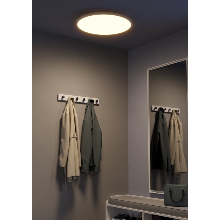 Eglo - Plafonnier à intensité variable LED/41W/230V d. 60 cm blanc