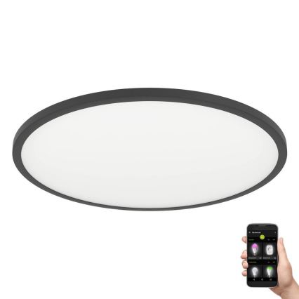 Eglo - Plafonnier à intensité variable LED LED/33,5W/230V d. 45 cm noir