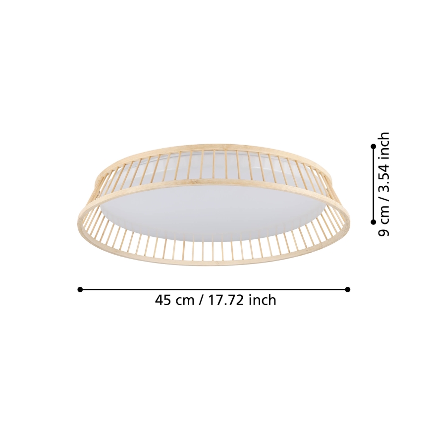 Eglo - Plafonnier LED/20W/230V marron