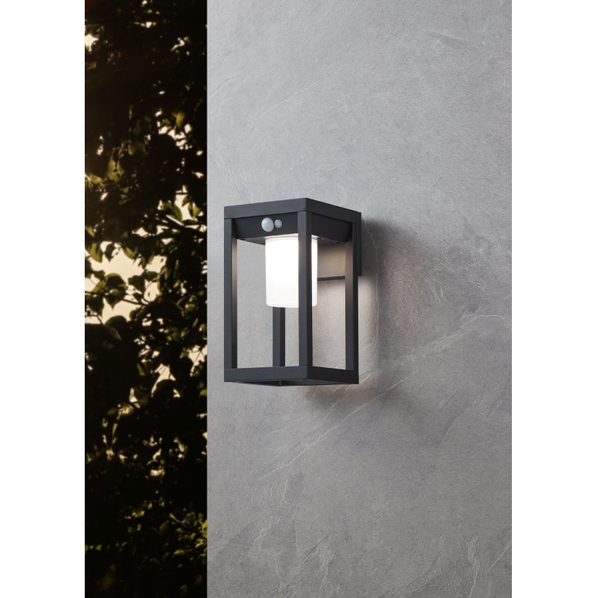 Eglo - Applique murale solaire LED avec capteur LED/3,7W/3,7V 2000 mAh IP44