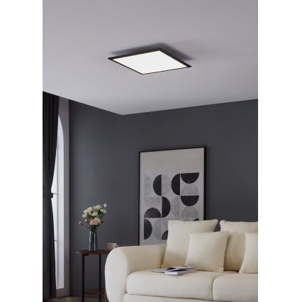 Eglo - Plafonnier LED/21,5W/230V 45x45 cm noir