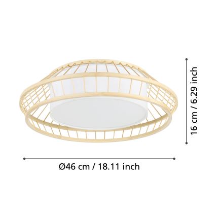 Eglo - Plafonier RGBW à intensité variable LED/22W/230V 2700-6500K