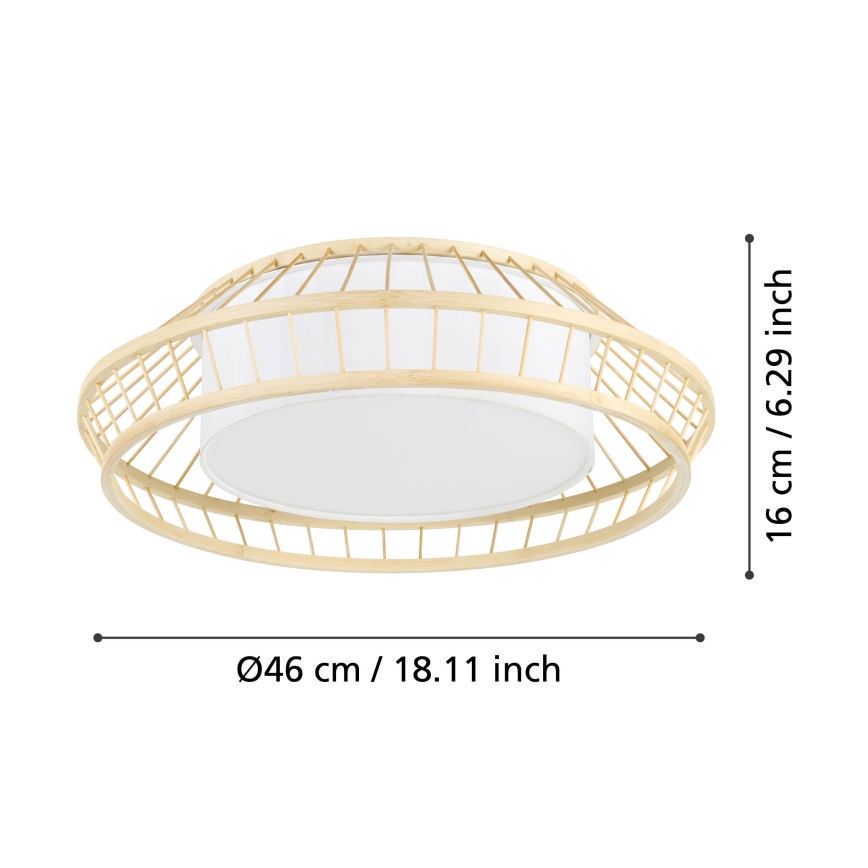 Eglo - Plafonier RGBW à intensité variable LED/22W/230V 2700-6500K
