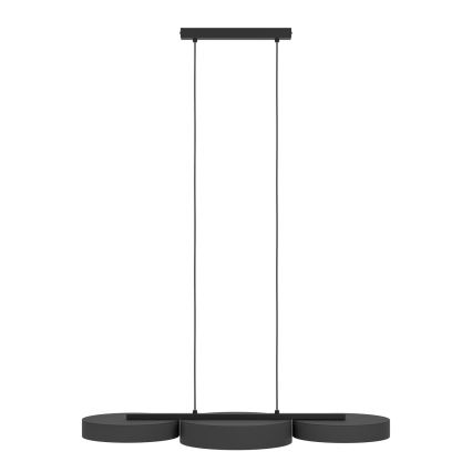 Eglo - LED RGBW Suspension filaire à intensité variable 3xLED/7,5W/230V 2700-6500K noir