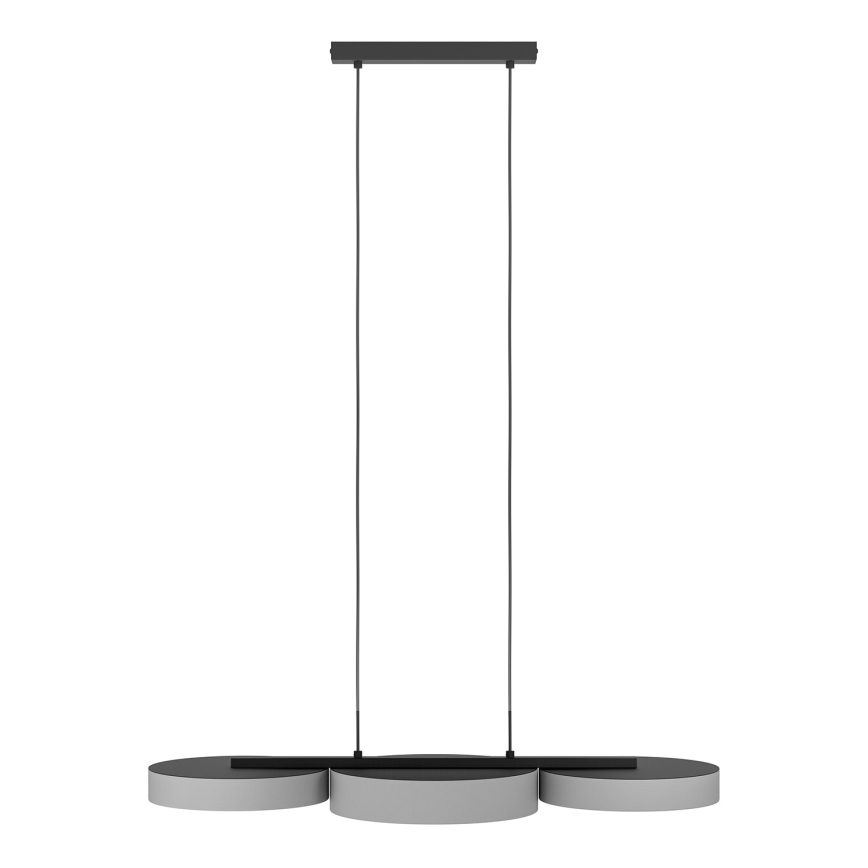 Eglo - LED RGBW Suspension filaire à intensité variable 3xLED/7,5W/230V 2700-6500K gris