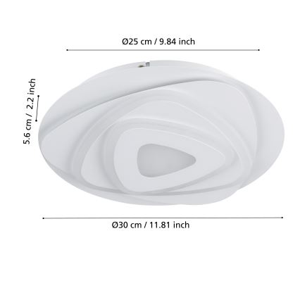 Eglo - Plafonnier LED/14,7W/230V d. 30 cm