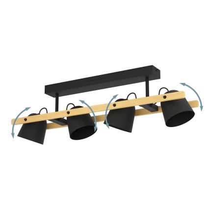 Eglo - Plafonnier RGBW à intensité variable 4xLED/3,7W/230V 2700-6500K