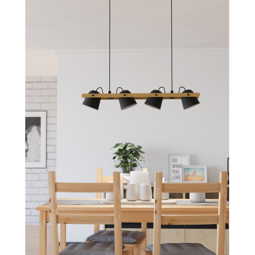 Eglo - Suspension filaire RGBW à intensité variable 4xLED/3,7W/230V 2700-6500K
