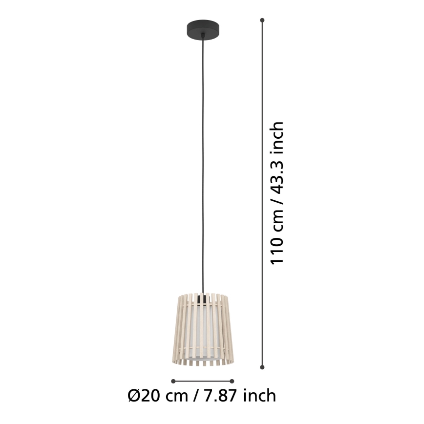 Eglo - Suspension filaire 1xE27/25W/230V