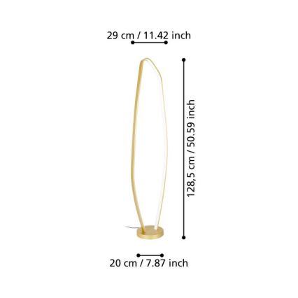 Eglo - Lampadaire LED LED/25,2W/230V