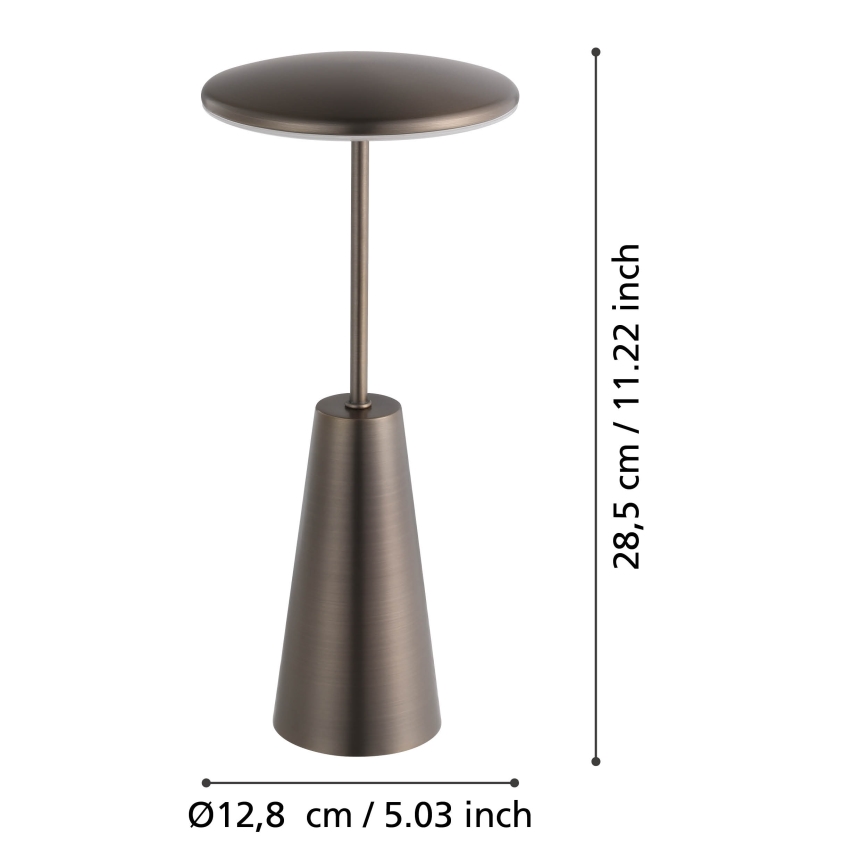 Eglo - Lampe d'extérieur tactile à intensité variable LED/2,8W/5V 2400K/3000K/4000K 5200 mAh IP54 beige