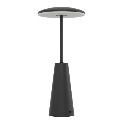 Eglo - Lampe d'extérieur tactile à intensité variable LED/2,8W/5V 2400K/3000K/4000K 5200 mAh IP54 noir