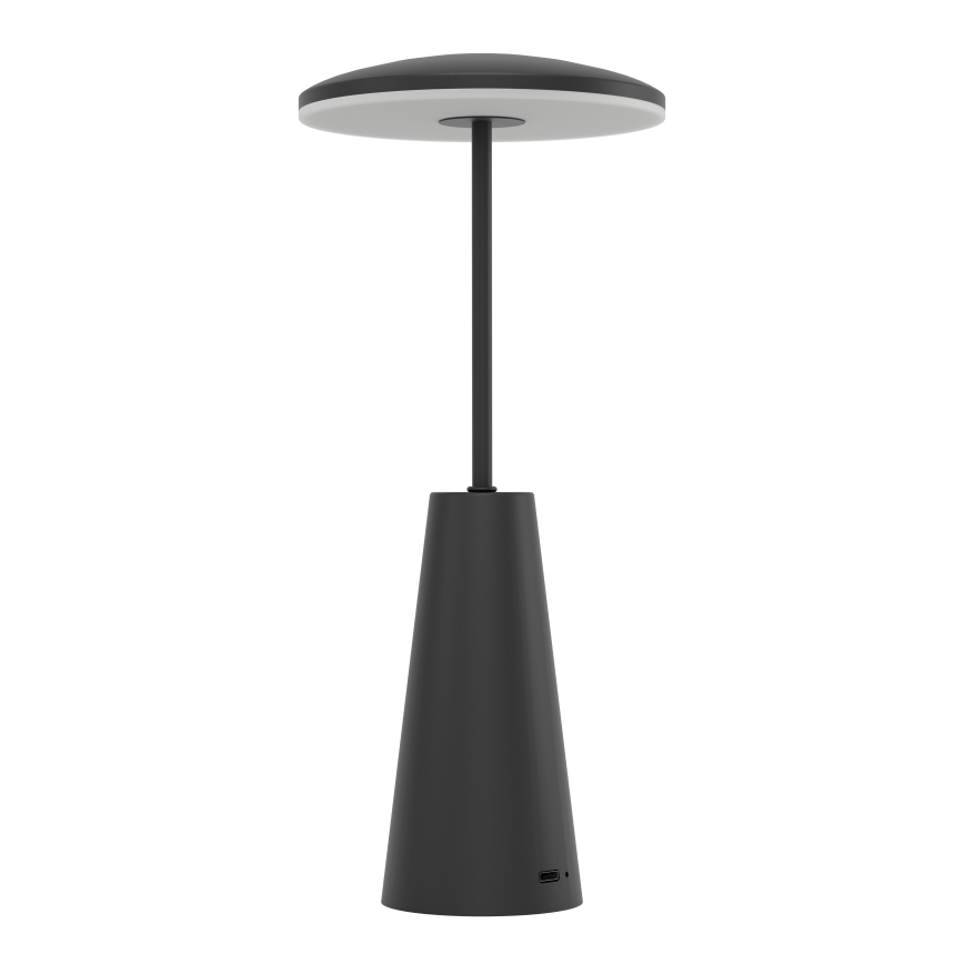 Eglo - Lampe d'extérieur tactile à intensité variable LED/2,8W/5V 2400K/3000K/4000K 5200 mAh IP54 noir