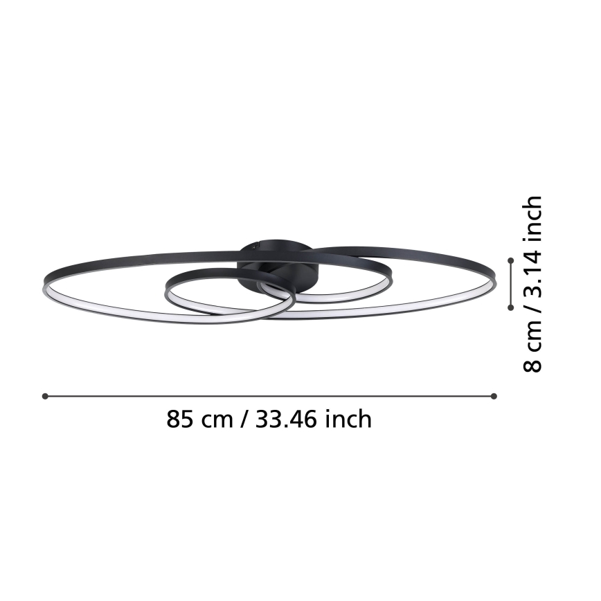 Eglo - Plafonnier à intensité variable LED LED/38W/230V