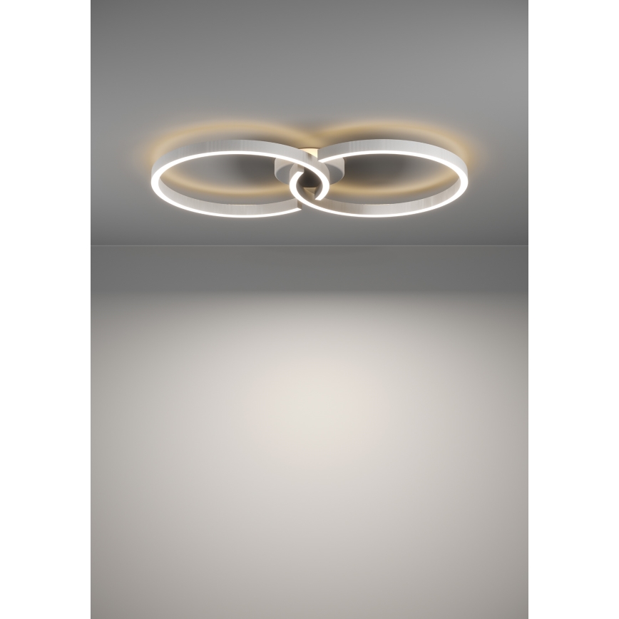 Eglo 900954 - Plafonnier LED RGBW à intensité variable LED/19,5W/230V 2700-6500K blanc + télécommande
