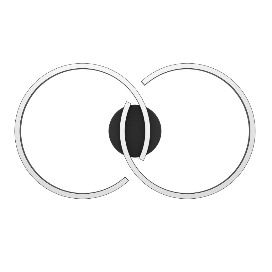 Eglo 900955 - Plafonnier LED RGBW à intensité variable LED/19,5W/230V 2700-6500K noir + télécommande