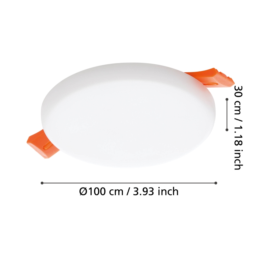 Eglo - Luminaire encastrable salle de bain LED/5,5W/230V d. 10 cm IP65