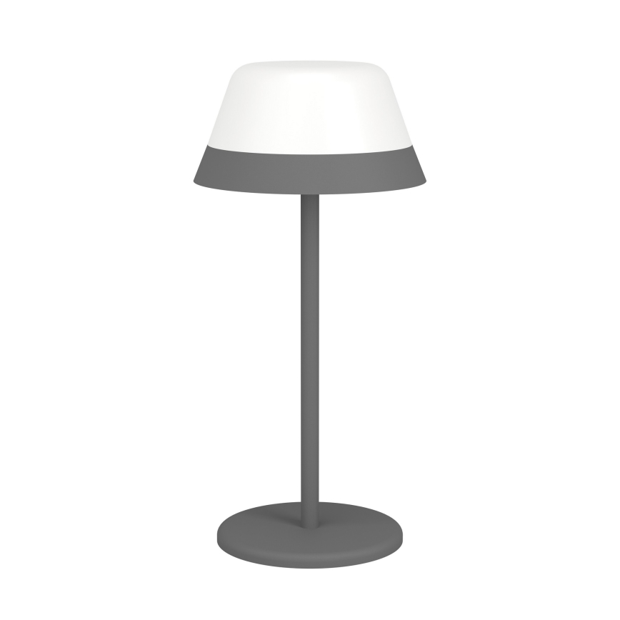 Eglo - Lampe tactile d'extérieur RGBW à intensité variable 2en1 LED/1,5W/5V 2600 mAh IP54 gris