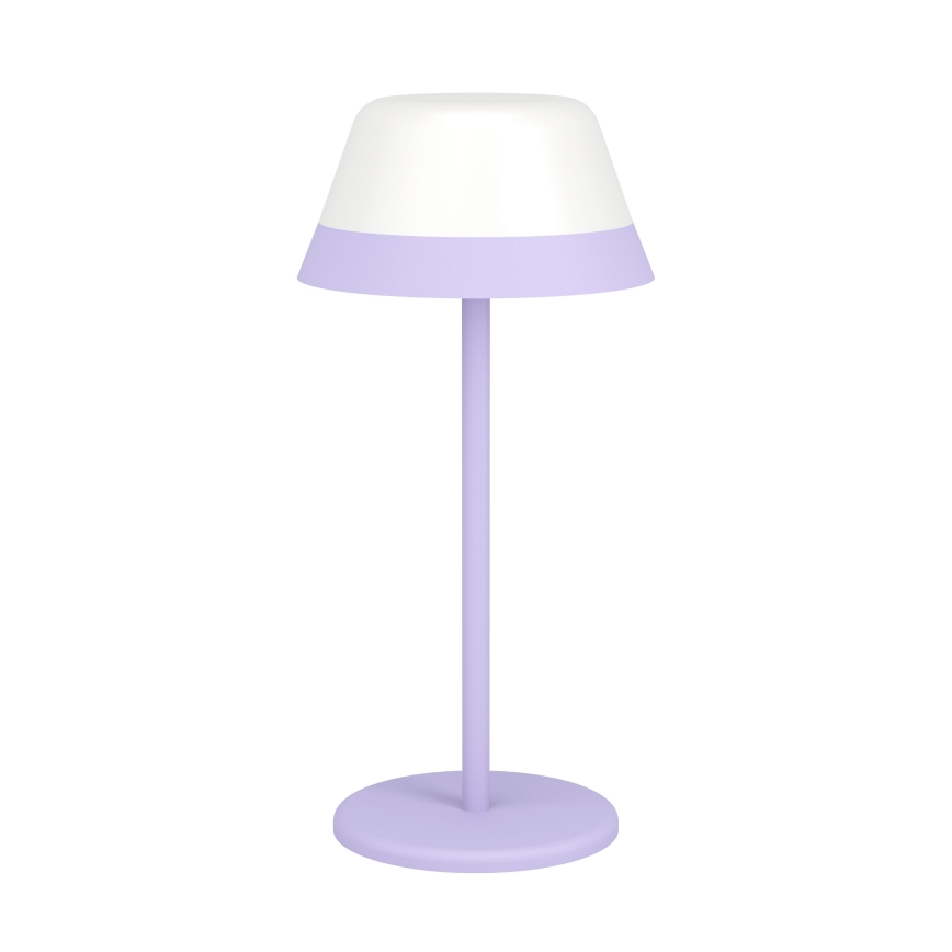 Eglo - Lampe tactile d'extérieur RGBW à intensité variable 2en1 LED/1,5W/5V 2600 mAh IP54 violet