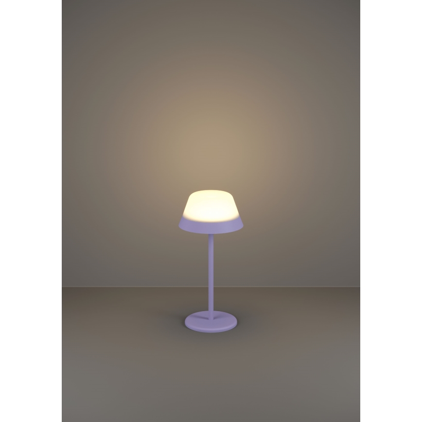 Eglo - Lampe tactile d'extérieur RGBW à intensité variable 2en1 LED/1,5W/5V 2600 mAh IP54 violet