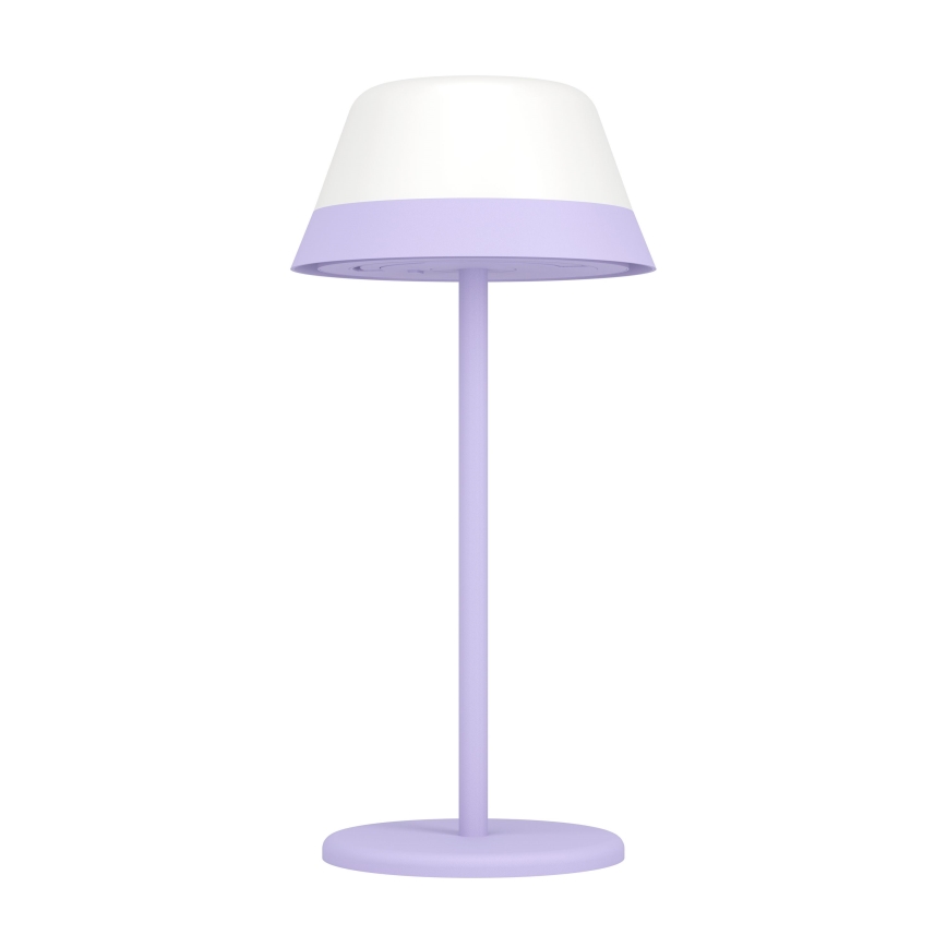 Eglo - Lampe tactile d'extérieur RGBW à intensité variable 2en1 LED/1,5W/5V 2600 mAh IP54 violet