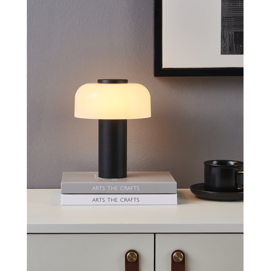 Eglo - Lampe tactile d'extérieur à intensité variable LED/2,25W/5V 2400-4000K 5200 mAh IP44 noir/blanc