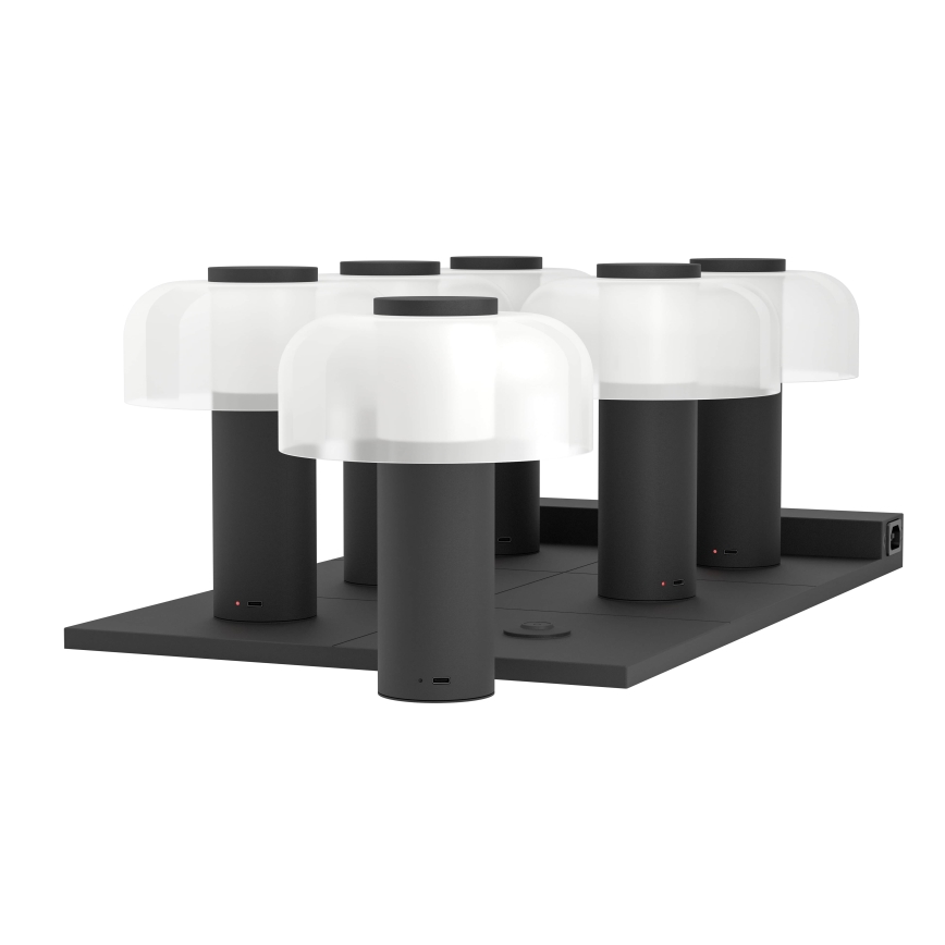 Eglo - Lampe tactile d'extérieur à intensité variable LED/2,25W/5V 2400-4000K 5200 mAh IP44 noir/blanc