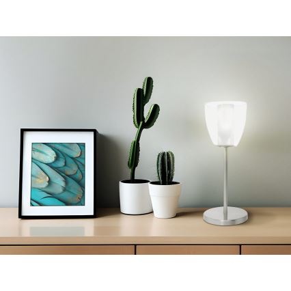 EGLO 90101 - Lampe de table OLBIA 1xG9/9W chrome mat