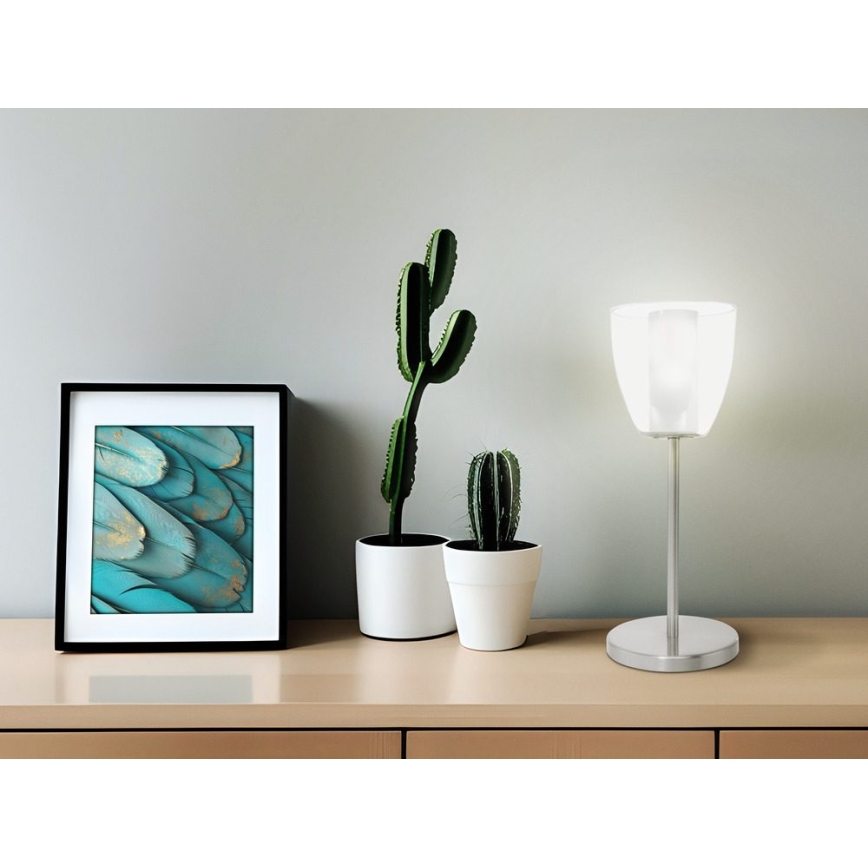 EGLO 90101 - Lampe de table OLBIA 1xG9/9W chrome mat