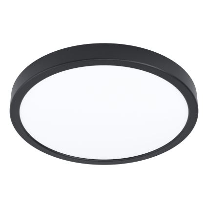 Eglo - Plafonnier LED avec capteur, 20,5 W / 230 V, 3000 K, noir, Ø 28,5 cm